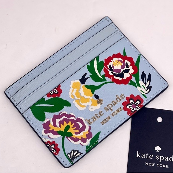 Kate Spade Dragon Printed Small Wallet Slim Card Holder - Picture 1 of 6